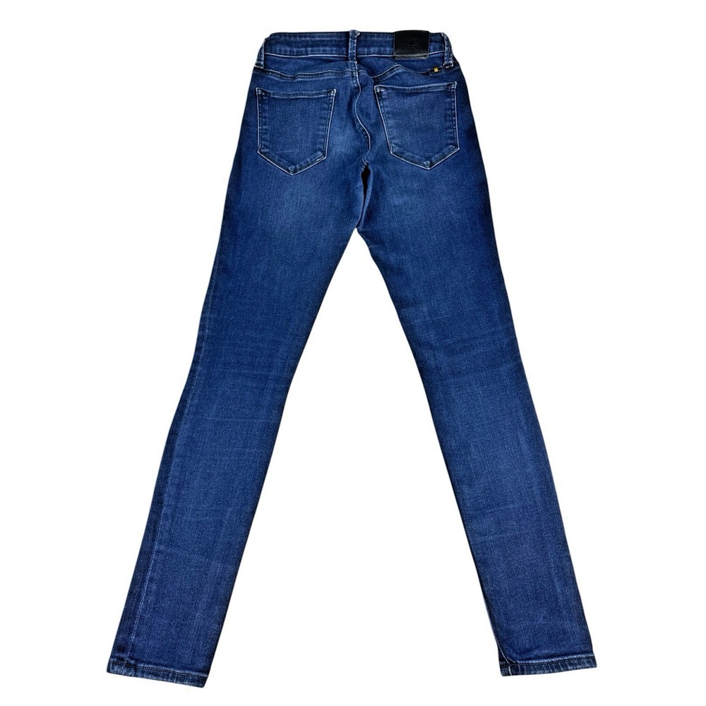Lucy Brand Sasha Super Skinny Jeans - Dark‎ Wash, Mid-Rise Stretch Denim, 2/26 - Picture 4 of 16